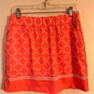 Kyodan Vibrant Coral Checkered Skort